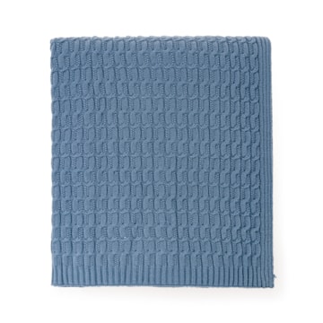 Manta Decorativa para Sofá Karsten Lobato Tricot 1,20m x 1,75m