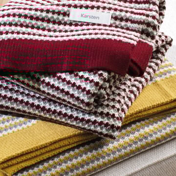 Manta Decorativa para Sofá Karsten Sam Tricot 1,20m x 1,75m