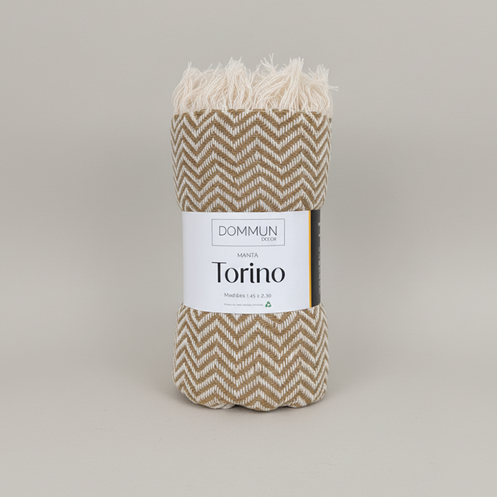 Manta Decorativa para Sofá Torino 100% Algodão c/ Franjas 1,50m x 2,30m