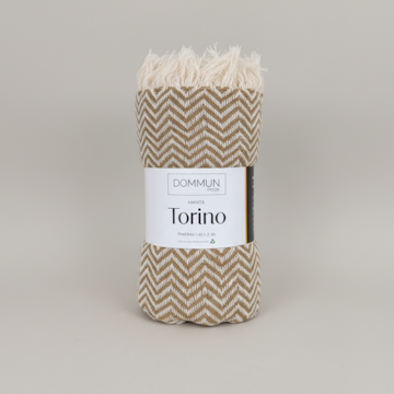 Manta Decorativa para Sofá Torino 100% Algodão c/ Franjas 1,50m x 2,30m