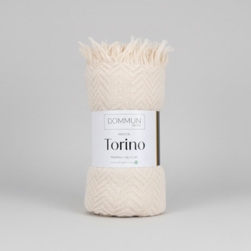 Manta Decorativa para Sofá Torino 100% Algodão c/ Franjas 1,50m x 2,30m