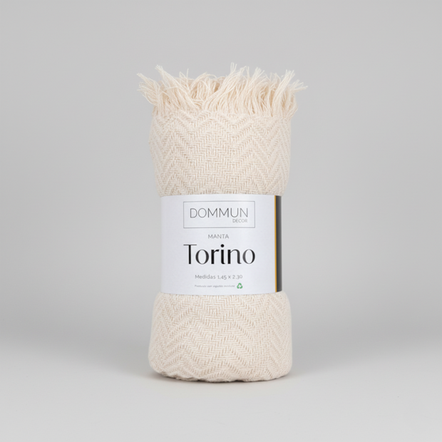 Manta Decorativa para Sofá Torino 100% Algodão c/ Franjas 1,50m x 2,30m