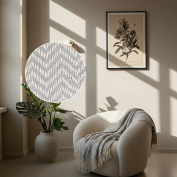 Manta Decorativa para Sofá Torino 100% Algodão c/ Franjas 1,50m x 2,30m