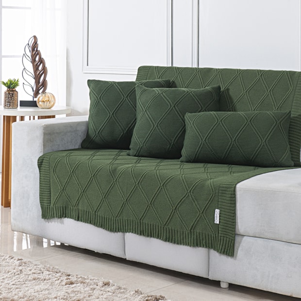 Manta Decorativa para Sofá Toronto Tricot 1,20m x 1,50m