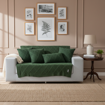 Manta Decorativa para Sofá Toronto Tricot 1,20m x 1,50m