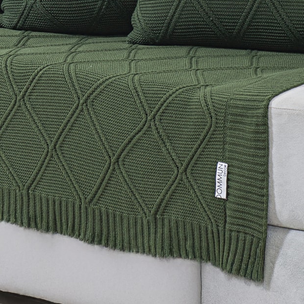Manta Decorativa para Sofá Toronto Tricot 1,20m x 1,50m