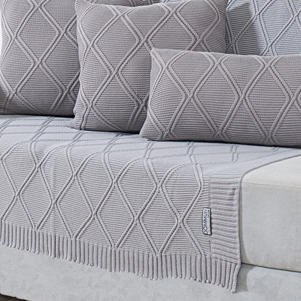 Manta Decorativa para Sofá Toronto Tricot 1,20m x 1,50m