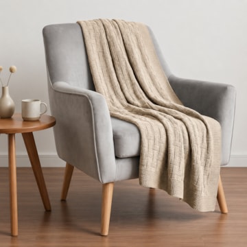 Manta Decorativa para Sofá Urber Tricot 1,20m x 1,50m