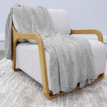 Manta Decorativa para Sofá Valência Crochê 1,30m x 1,70m