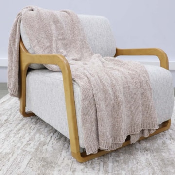 Manta Decorativa para Sofá Valência Crochê 1,30m x 1,70m