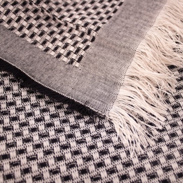 Manta Para Sofá Dohler Bali 100% Algodão C/ Franjas 1,50m X 1,20m