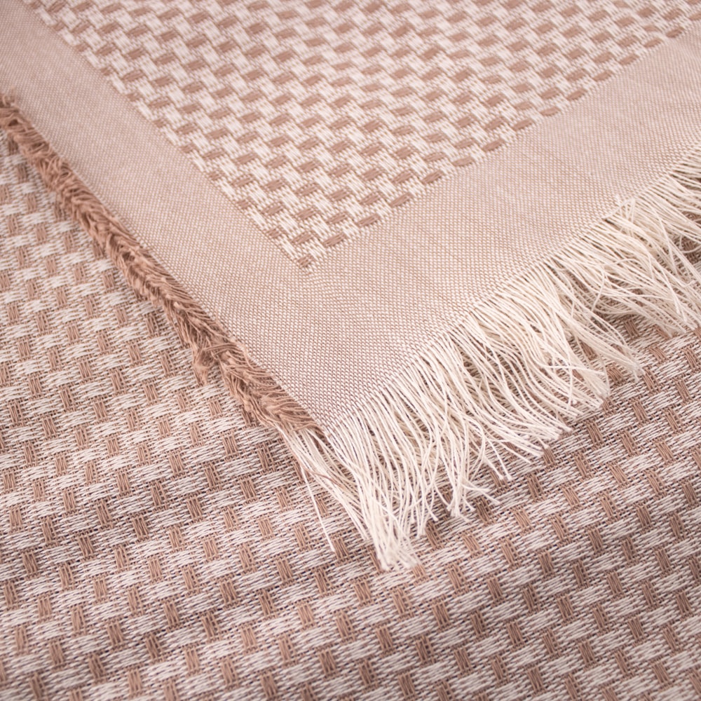 Manta Para Sofá Dohler Bali 100% Algodão C/ Franjas 1,50m X 2,10m