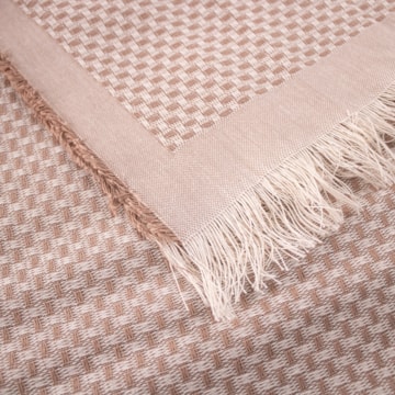 Manta Para Sofá Dohler Bali 100% Algodão C/ Franjas 1,50m X 2,10m