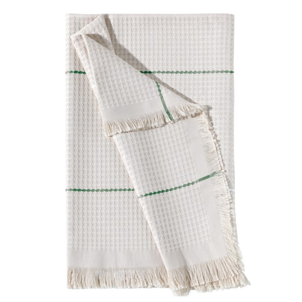 Manta Para Sofá Dohler Lola Algodão C/ Franjas 1,50m X 2,10m