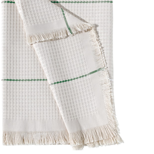 Manta Para Sofá Dohler Lola Algodão C/ Franjas 1,50m X 2,10m