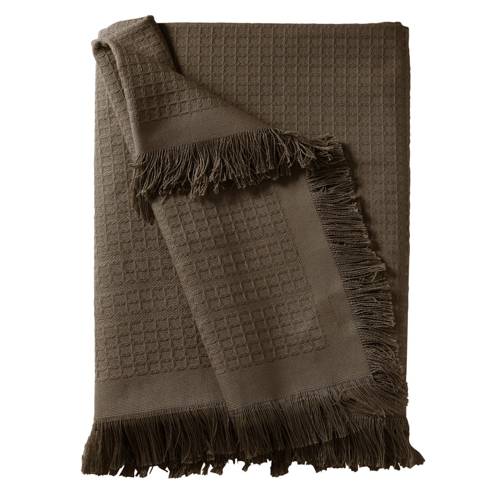 Manta Para Sofá Dohler Marrocos 100% Algodão C/ Franjas 1,50m X 1,20m