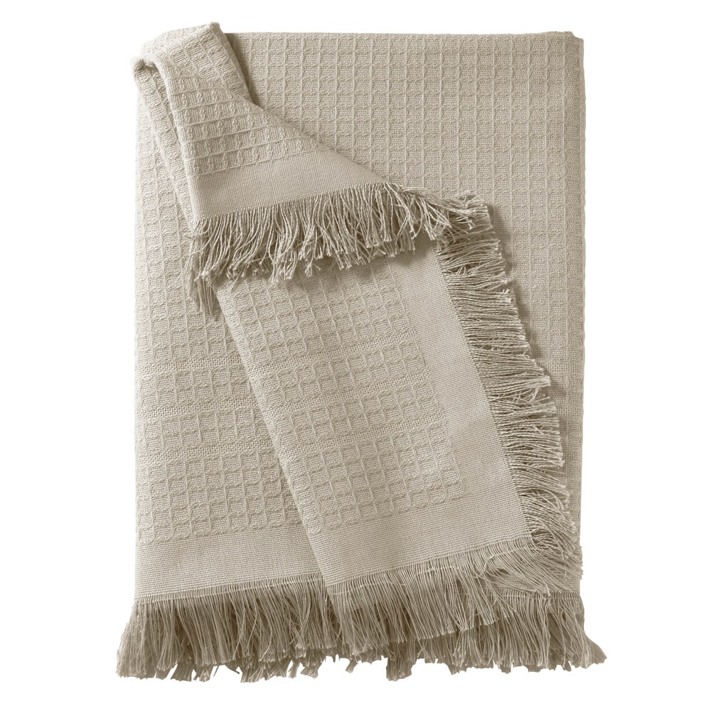 Manta Para Sofá Dohler Marrocos 100% Algodão C/ Franjas 1,50m X 2,10m
