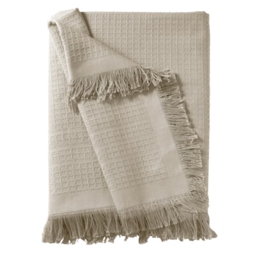 Manta Para Sofá Dohler Marrocos 100% Algodão C/ Franjas 1,50m X 2,10m