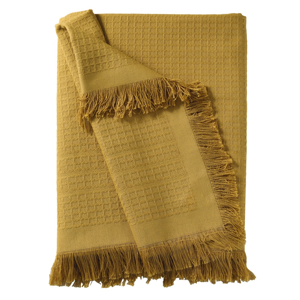 Manta Para Sofá Dohler Marrocos 100% Algodão C/ Franjas 1,50m X 2,10m