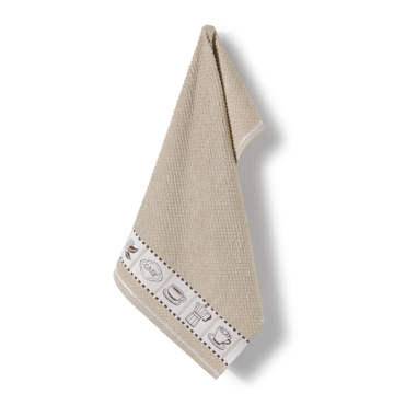 Pano de Copa Dohler Jacquard Vida II Café - Gramatura: 340g/m²
