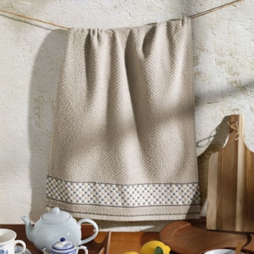 Pano de Copa Dohler Jacquard Vida Xadrez - Gramatura: 340g/m²