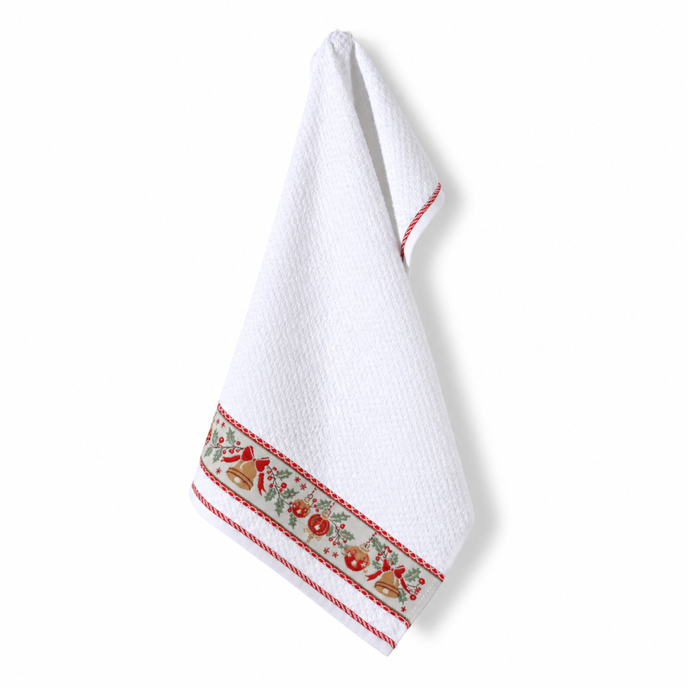 Pano de Copa Dohler Natal Jacquard Vida II Alegria do Natal - Gramatura: 340g/m²
