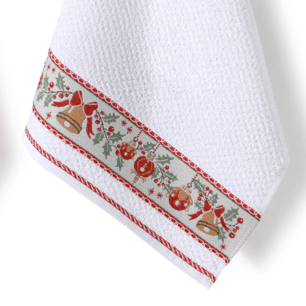 Pano de Copa Dohler Natal Jacquard Vida II Alegria do Natal - Gramatura: 340g/m²