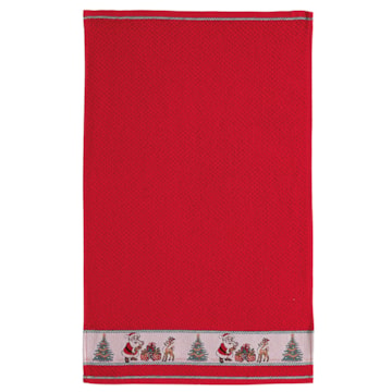 Pano de Copa Dohler Natal Jacquard Vida II Encantos do Noel - Gramatura: 340g/m²