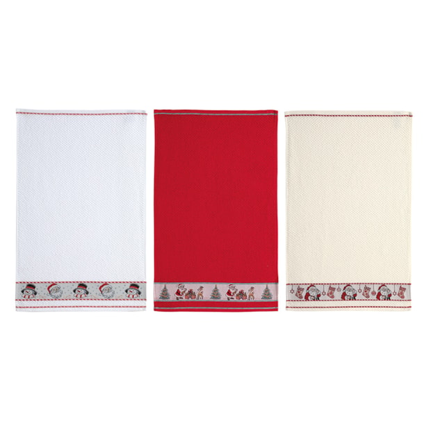 Pano de Copa Dohler Natal Jacquard Vida II Encantos do Noel - Gramatura: 340g/m²