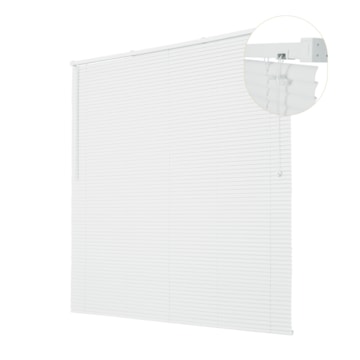 Persiana Horizontal Evolux Premier PVC Corta Luz 1,60m x 1,60m