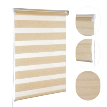 Persiana Rolô Evolux Zebra Dupla 1,40m x 1,60m