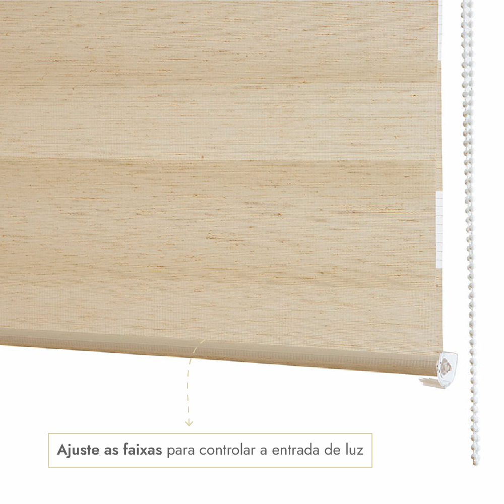 Persiana Rolô Evolux Zebra Dupla 1,40m x 1,60m