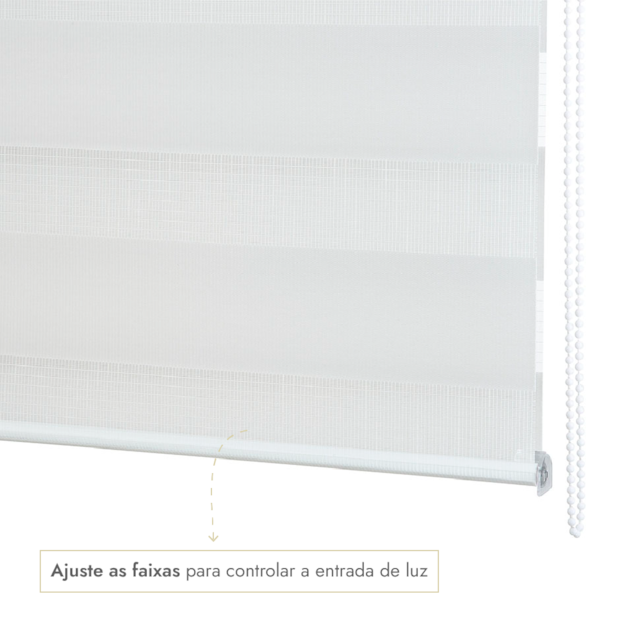 Persiana Rolô Evolux Zebra Dupla 1,40m x 1,60m