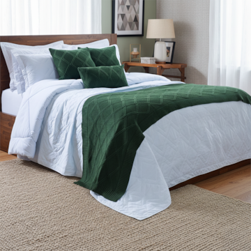 Peseira Casal e Queen Toronto Tricot 70cm x 2,30m