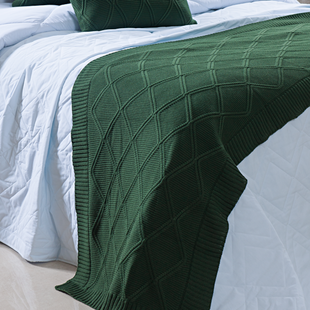 Peseira Casal e Queen Toronto Tricot 70cm x 2,30m