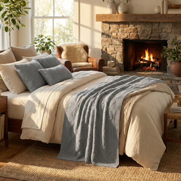 Peseira Casal e Queen Toronto Tricot 70cm x 2,30m