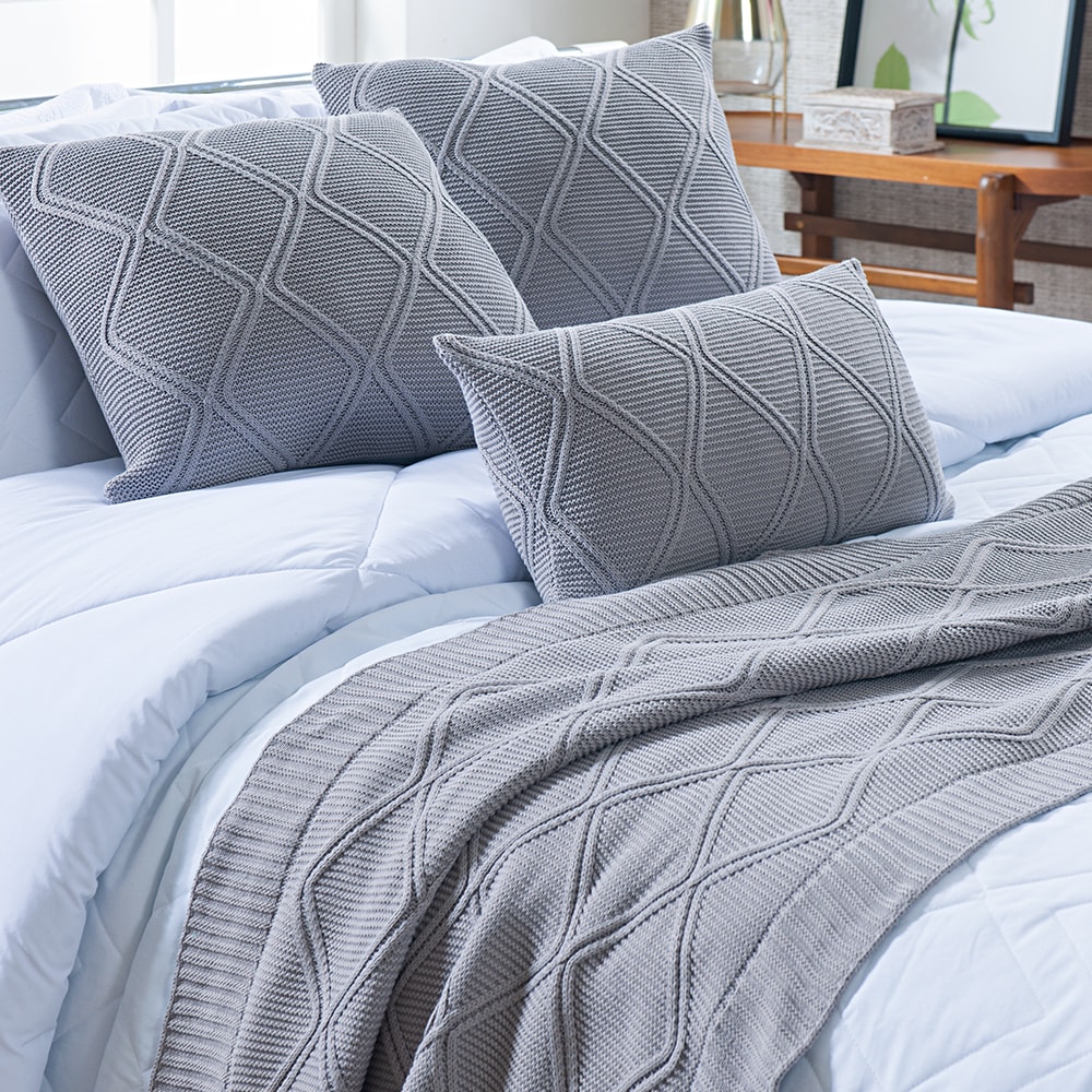 Peseira Casal e Queen Toronto Tricot 70cm x 2,30m