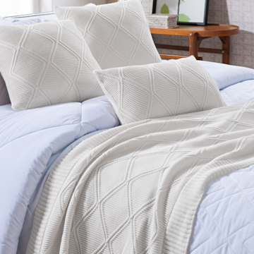 Peseira Casal e Queen Toronto Tricot 70cm x 2,30m
