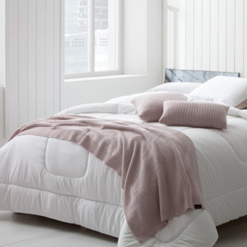 Peseira em Tricot Queen / King Size Kacyumara Avell 70cm x 2,60m