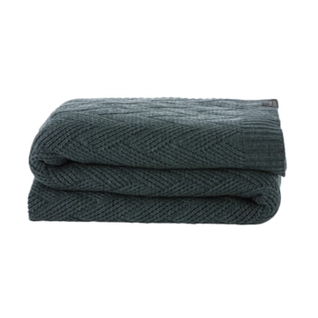 Peseira em Tricot Queen / King Size Kacyumara Misson 70cm x 2,60m