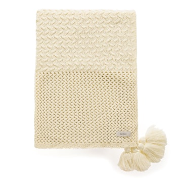 Peseira Karsten Campelo Tricot c/ Pompom 80cm x 2,20m