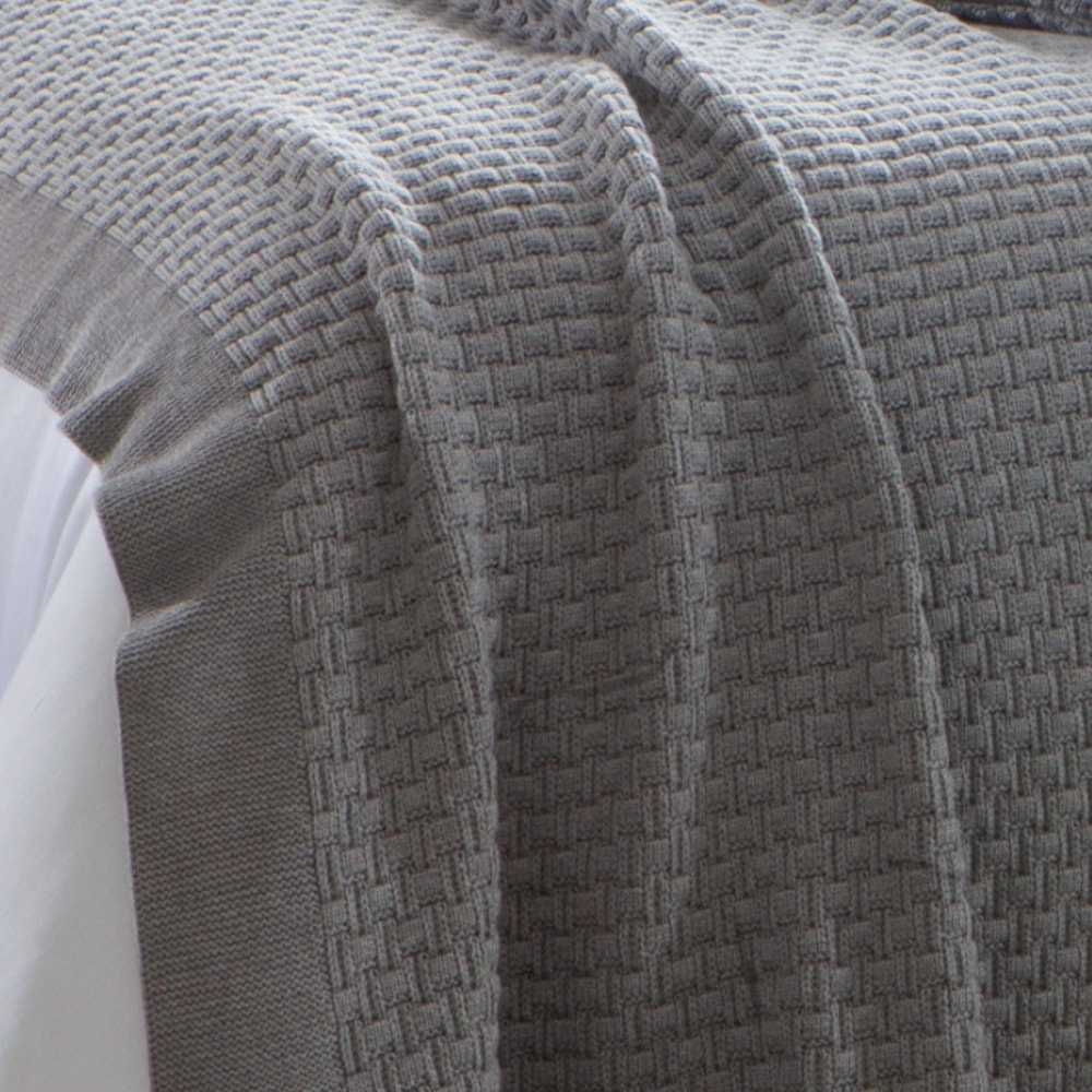 Peseira Queen e King Size Kacyumara Tierre Tricot 70cm X 2,60m