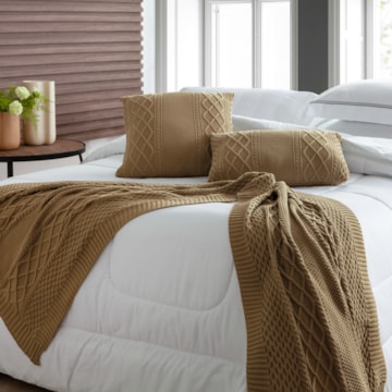 Peseira Queen / King Size Kacyumara Montesi Tricot 70cm X 2,60m