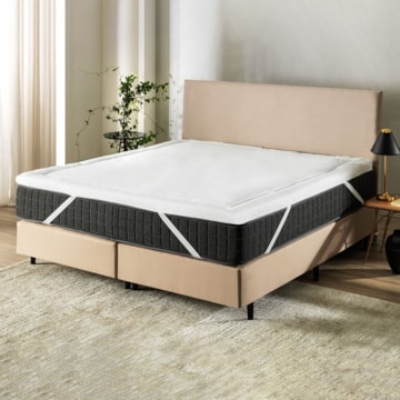 Pillow Top Casal Altenburg Lit Blanc 100% Algodão Percal 180 Fios - Gramatura: 1050g/m²