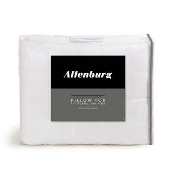 Pillow Top King Size Altenburg Lit Blanc 100% Algodão Percal 180 Fios - Gramatura: 1050g/m²