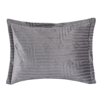 Porta Travesseiro Altenburg Blend Elegance Greco Texturizado Fleece 50cm x 70cm (1 Peça)