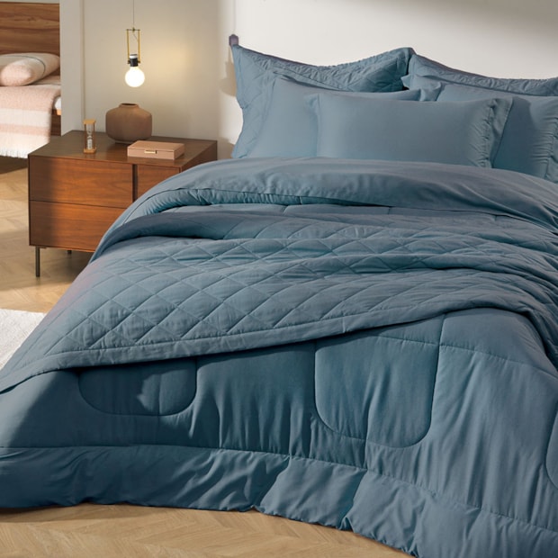 Porta-Travesseiro Karsten Bossa 100% Algodão Egípcio Cetim 300 Fios 50cm x 70cm (1 Peça)