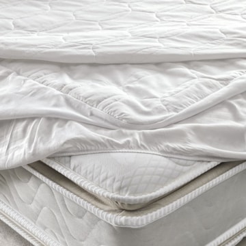 Protetor de Colchão King Size Karsten Dante 160 Fios Impermeável Branco (1 Peça)