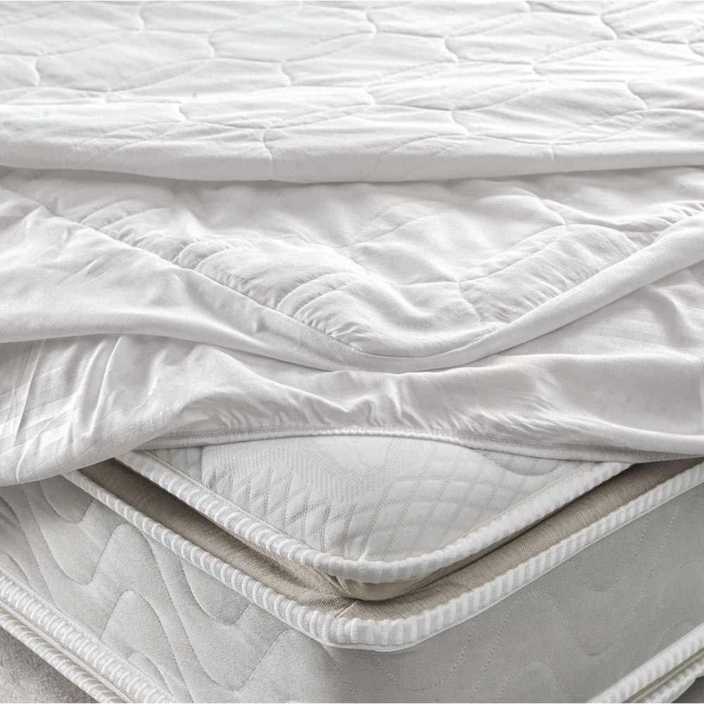 Protetor de Colchão Queen Karsten Dante 160 Fios Impermeável Branco (1 Peça)