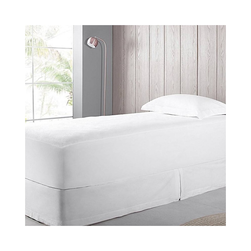 Protetor de Colchão Solteiro Buddemeyer Maison II 100% Algodão Branco (40cm de Altura)